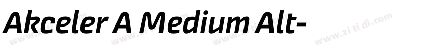 Akceler A Medium Alt字体转换